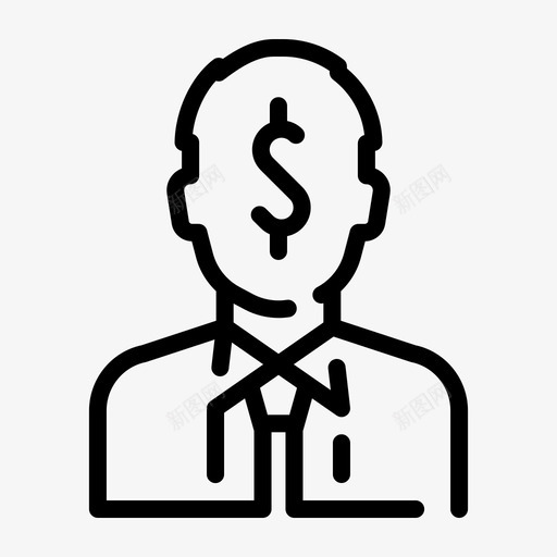 投资者顾问银行家图标svg_新图网 https://ixintu.com 公司事务 投资者 经纪人 财务 银行家 销售人员 顾问