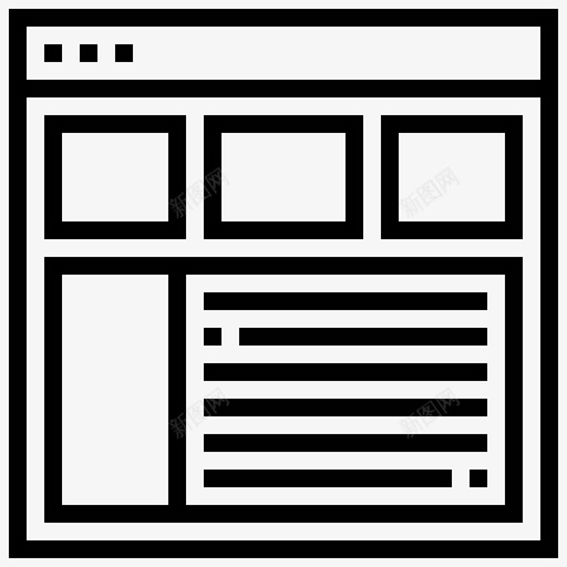 用户界面内容网站图标svg_新图网 https://ixintu.com 内容 用户界面 网站