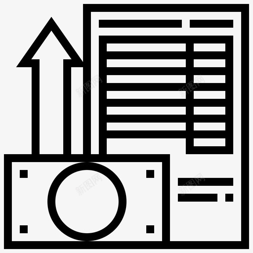 货币会计箭头图标svg_新图网 https://ixintu.com 会计 会计审计师 报告 税务 箭头 货币