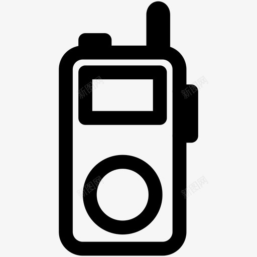 对讲机通信设备图标svg_新图网 https://ixintu.com 对讲机 收音机 电视机 硬件和计算机 设备 通信