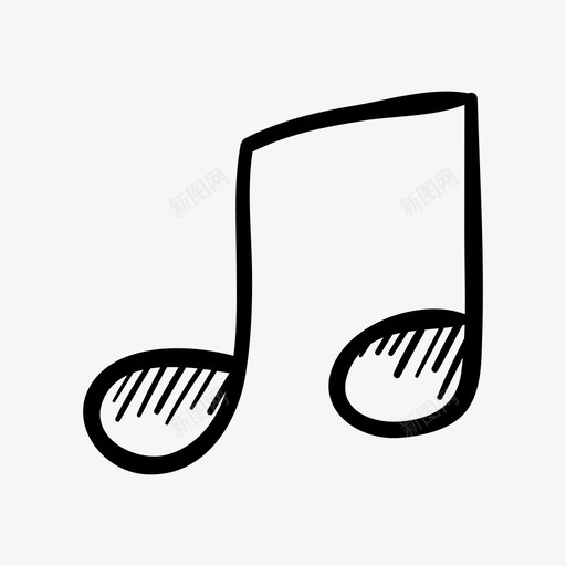 音乐音符曲调图标svg_新图网 https://ixintu.com 曲调 音乐 音符