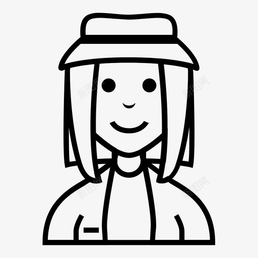 农妇化身角色图标svg_新图网 https://ixintu.com 人 农妇 化身 工作 角色