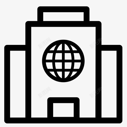 总部大楼办公室图标svg_新图网 https://ixintu.com 世界 办公室 大楼 总部 车站