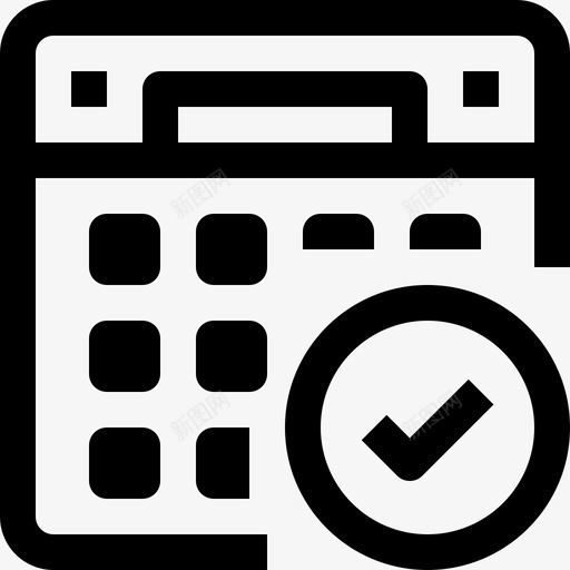 日历议程活页夹图标svg_新图网 https://ixintu.com 事件 提醒 日历 时间和日历最小图标 活页夹 议程