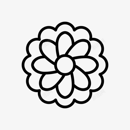 月饼节日鲜花图标svg_新图网 https://ixintu.com 中秋 中秋节 月饼 节日 装饰品 鲜花