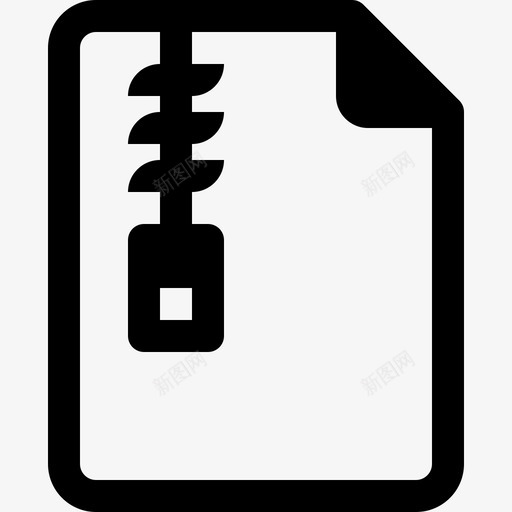 zip文件压缩文档图标svg_新图网 https://ixintu.com zip文件 zip文件最小图标 压缩 文档 纸张
