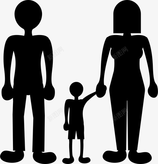 家人孩子爸爸图标svg_新图网 https://ixintu.com 妈妈 孩子 家人 爸爸