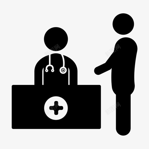 医生会诊医院图标svg_新图网 https://ixintu.com 医生会诊 医院