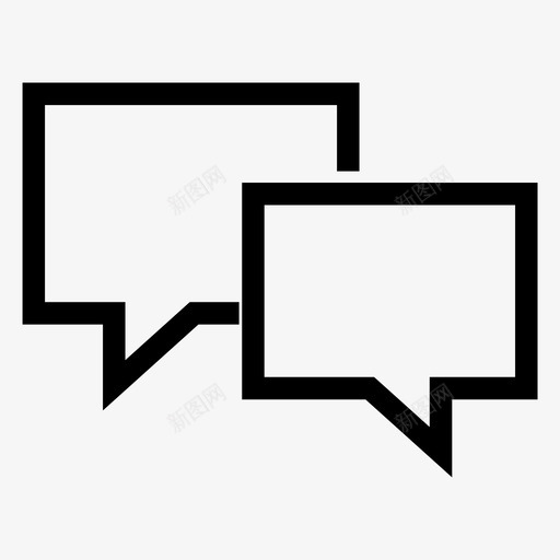 聊天发信息说话图标svg_新图网 https://ixintu.com 发信息 聊天 说话