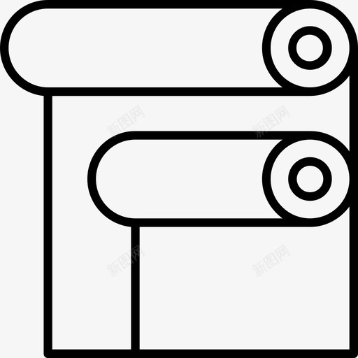 墙纸纸卷家庭工具花园图标svg_新图网 https://ixintu.com 墙纸 家庭工具花园 纸卷