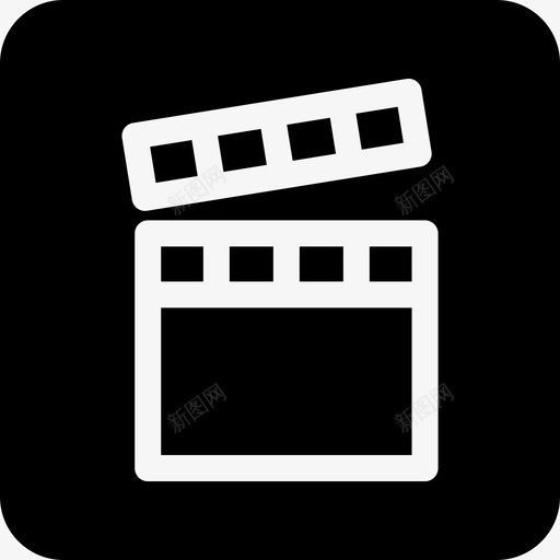 快板电影院电影图标svg_新图网 https://ixintu.com 快板 电影 电影院 网络用户界面 胶片