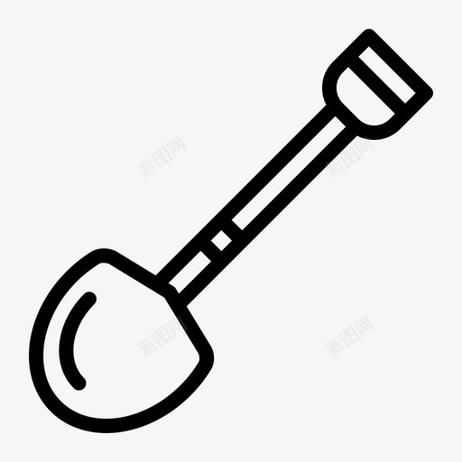 铲子挖掘耕作图标svg_新图网 https://ixintu.com 园艺 工具 挖掘 秋天 耕作 花园 铲子