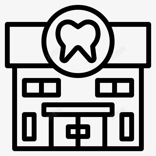 牙科办公室护理牙医图标svg_新图网 https://ixintu.com 地点地标 护理 牙医 牙科办公室 牙齿