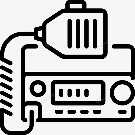 移动无线电通信设备图标svg_新图网 https://ixintu.com 电子 电子线路 移动无线电 设备 通信