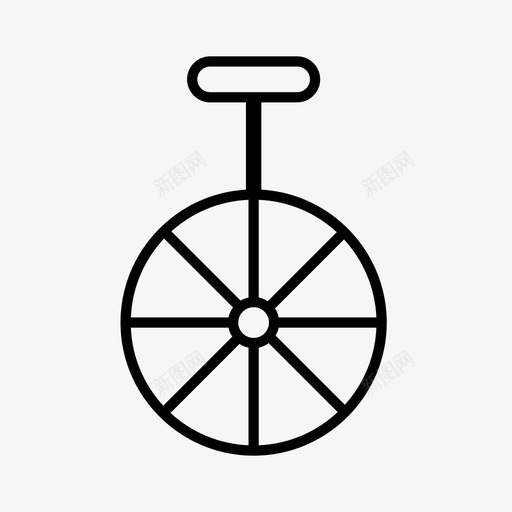 独轮车自行车嘉年华图标svg_新图网 https://ixintu.com 嘉年华 独轮车 自行车 马戏团 骑马