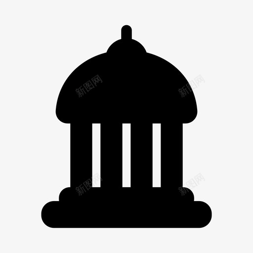 古希腊建筑万神殿房地产图标svg_新图网 https://ixintu.com 万神殿 古希腊建筑 房地产