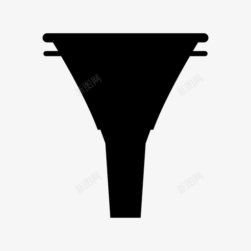 漏斗过滤器实验室图标svg_新图网 https://ixintu.com 实验室 工具 液体 漏斗 过滤器