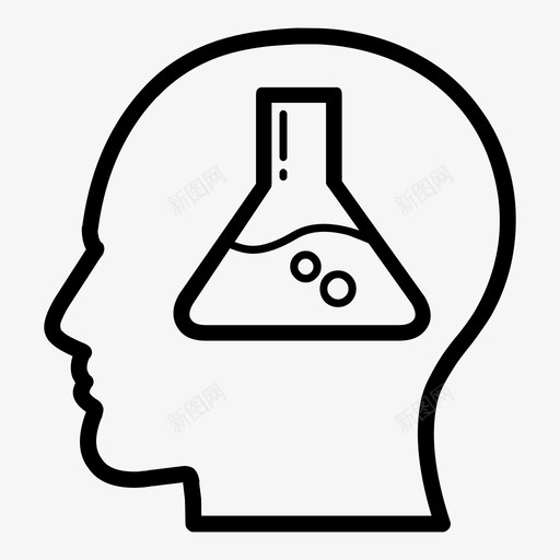 化学家erlenmeyer烧瓶头图标svg_新图网 https://ixintu.com erlenmeyer烧瓶 化学家 头 头线 科学家