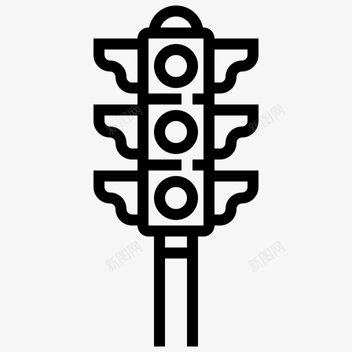 红绿灯建筑图标svg_新图网 https://ixintu.com 建筑 红绿灯