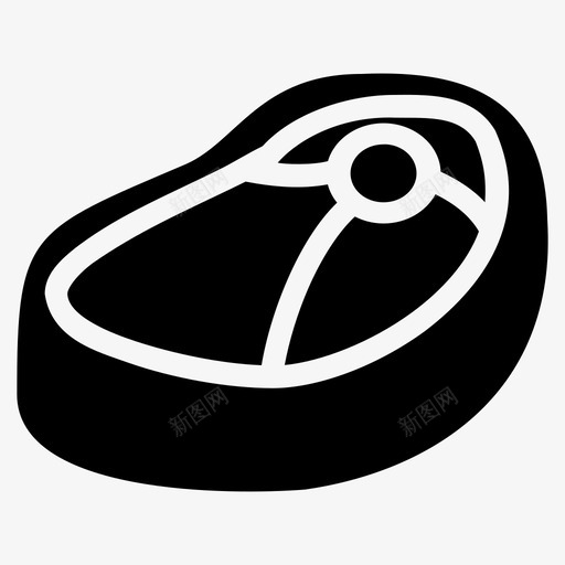牛排烧烤牛肉图标svg_新图网 https://ixintu.com 烧烤 牛排 牛肉 猪肉 肉 食物