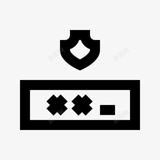 密码保护安全图标svg_新图网 https://ixintu.com 保护 安全 安全保护webgrid 密码