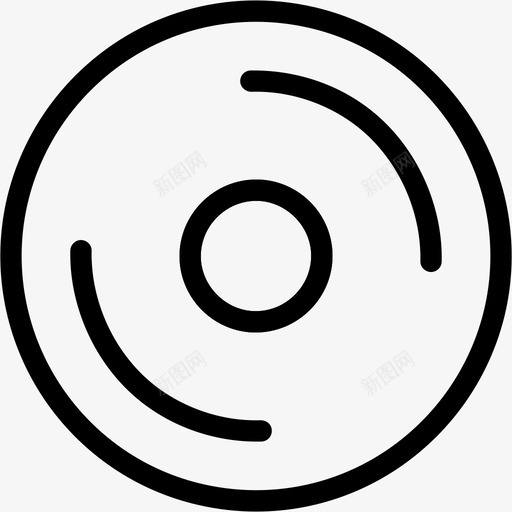 cd多媒体音乐图标svg_新图网 https://ixintu.com cd rom 多媒体 娱乐多媒体 录音 音乐