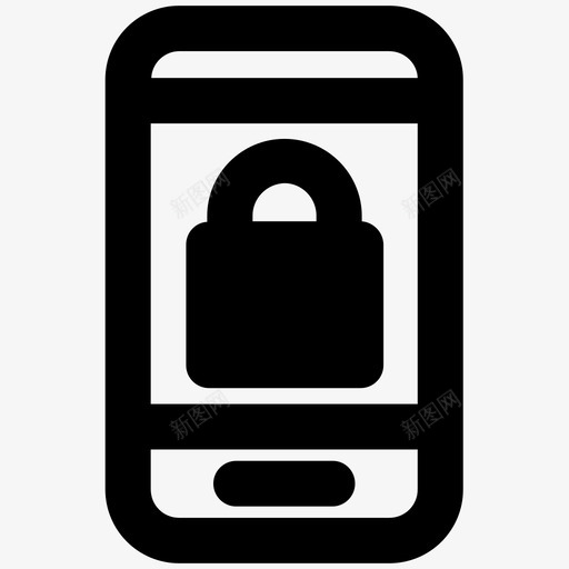 电话锁着的锁着的电话图标svg_新图网 https://ixintu.com 保安 保险箱 电话 锁着的 锁着的电话
