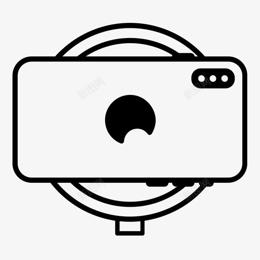 iphonex手机无线充电器图标svg_新图网 https://ixintu.com iphonex 手机 无线充电器