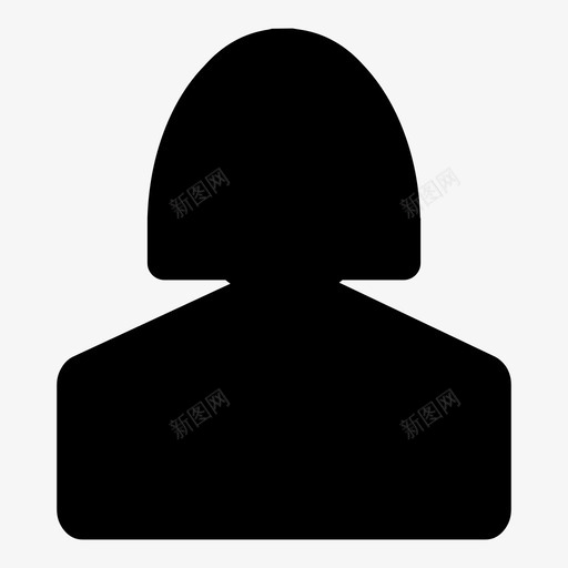 女人女孩躯干图标svg_新图网 https://ixintu.com 基本图标4 女人 女孩 躯干