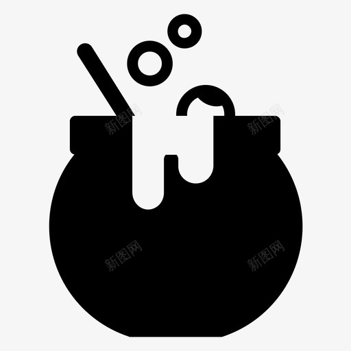 锅啤酒万圣节图标svg_新图网 https://ixintu.com 万圣节 啤酒 女巫 锅