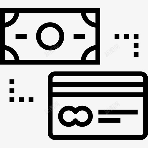 支付方式银行卡图标svg_新图网 https://ixintu.com 信用 卡 商业 支付方式 数字商务 货币 银行