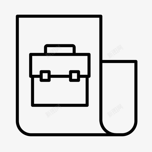 工作商业经济图标svg_新图网 https://ixintu.com 办公室 商业 工作 报纸 经济