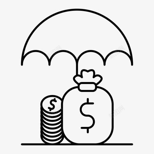 资金保护安全保障图标svg_新图网 https://ixintu.com 保障 安全 市场经济概述 资金保护