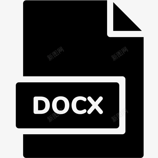 docx文件扩展名格式图标svg_新图网 https://ixintu.com docx文件 扩展名 文件格式vol2glyph 格式 类型