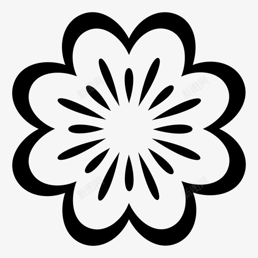 秋海棠花图案图标svg_新图网 https://ixintu.com 图案 秋海棠 花 象征