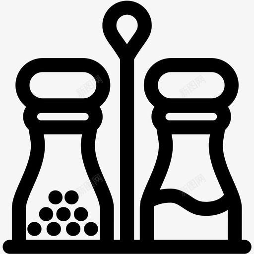 采购产品盐和胡椒盐和胡椒厨房图标svg_新图网 https://ixintu.com 厨房 家具家居概述 摇壶 盐和胡椒 调味品 采购产品盐和胡椒