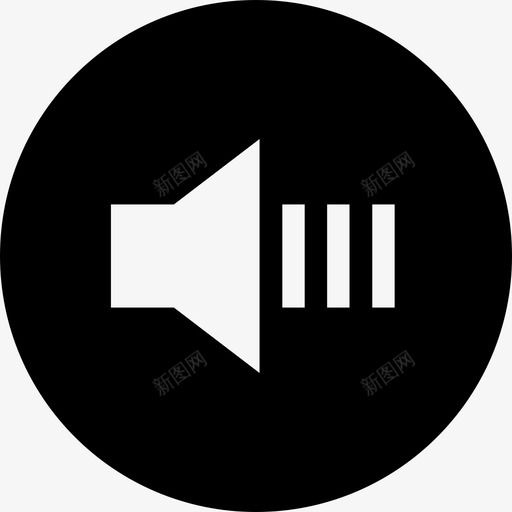 高音量媒体控制图标svg_新图网 https://ixintu.com 媒体控制 高音量