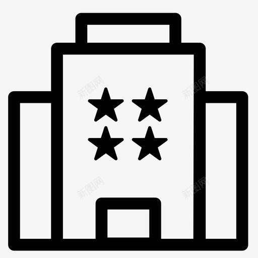 酒店大楼办公室图标svg_新图网 https://ixintu.com 办公室 大楼 星级 车站 酒店