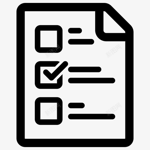 检查表考试学校测试图标svg_新图网 https://ixintu.com 任务 学校测试 教育 检查表 考试