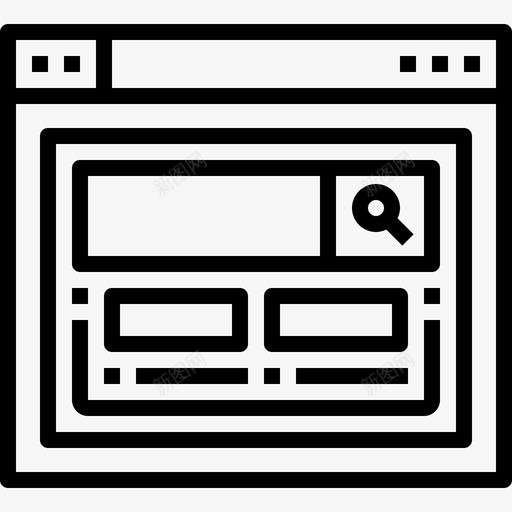 web浏览器界面搜索图标svg_新图网 https://ixintu.com web浏览器 web浏览器和界面概念图标 搜索 界面 网站