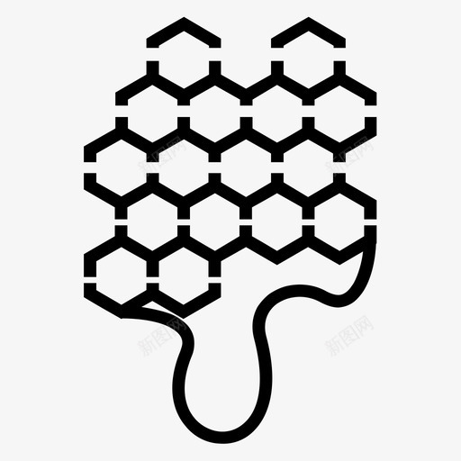 蜂蜜蜜蜂蜂巢图标svg_新图网 https://ixintu.com 蜂巢 蜂蜜 蜜蜂
