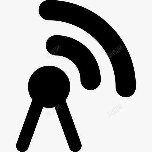天线信号联网数据分析图标svg_新图网 https://ixintu.com 天线信号 数据分析 联网