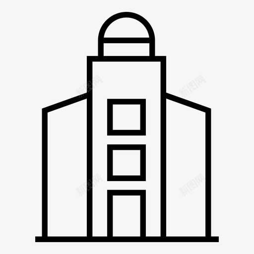 塔楼大楼酒店图标svg_新图网 https://ixintu.com 办公室 塔楼 大楼 物业 酒店