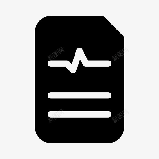 脉搏报告医疗医院ios优化图标svg_新图网 https://ixintu.com 医疗 医院ios优化 脉搏报告