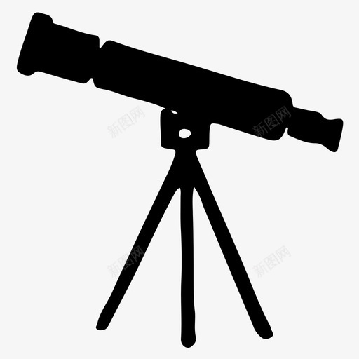 望远镜观测天文台图标svg_新图网 https://ixintu.com 天文台 太空 手绘 望远镜 观测