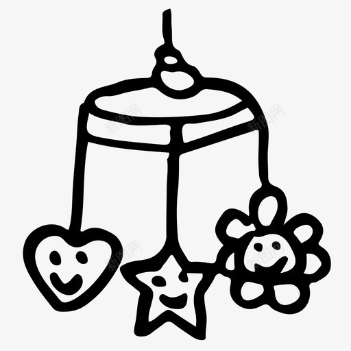 手机婴儿玩具儿童玩具图标svg_新图网 https://ixintu.com 儿童玩具 婴儿玩具 手机 素描 素描图标