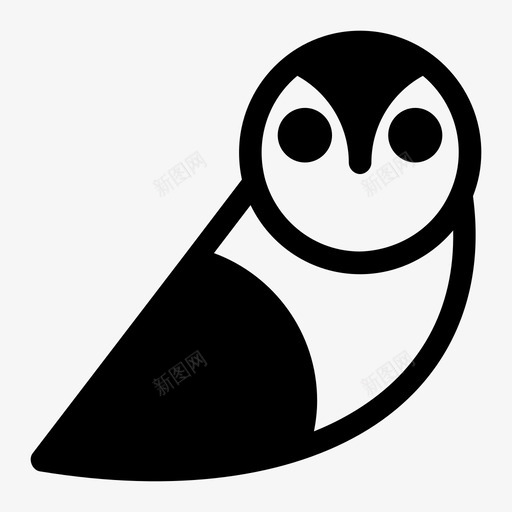 猫头鹰大自然夜鸟图标svg_新图网 https://ixintu.com 夜鸟 大自然 猫头鹰 猫头鹰鸟 聪明
