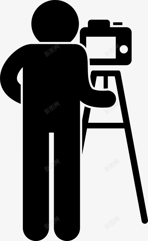 摄影师照相机照片图标svg_新图网 https://ixintu.com 学校活动 拍摄 摄影师 照片 照相机