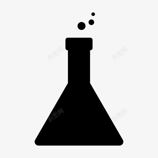 锥形烧瓶实验玻璃图标svg_新图网 https://ixintu.com 实验 液体 玻璃 科学 锥形烧瓶