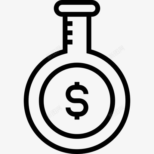 市场调查金融实验室图标svg_新图网 https://ixintu.com 商业和金融 实验室 市场调查 科学 管道 货币 金融